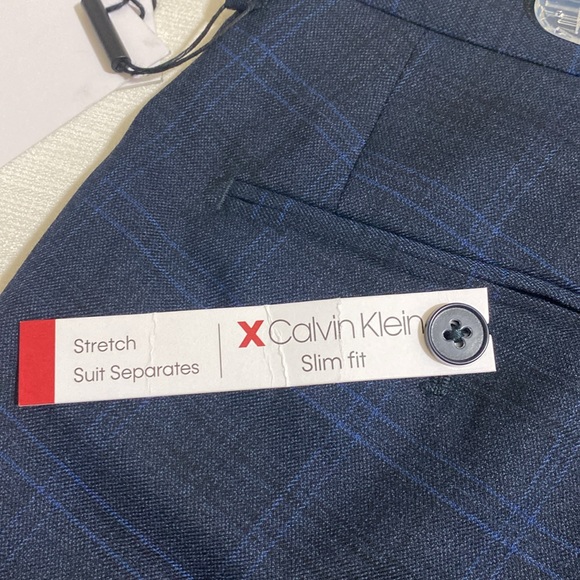 CALVIN KLEIN Men's Checkered Dress Pants - Picture 7 of 10